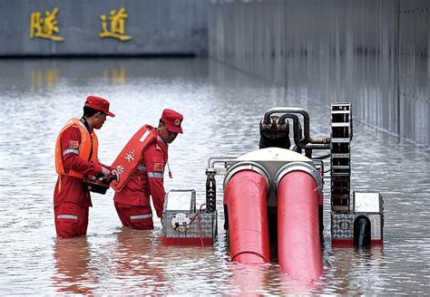2021河南洪水灾情图片