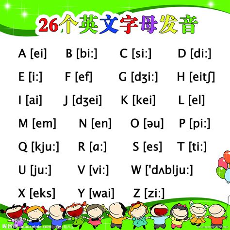 26个字母的标准发音中文