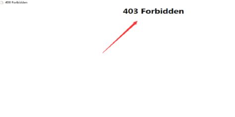 403forbidden是什么意思