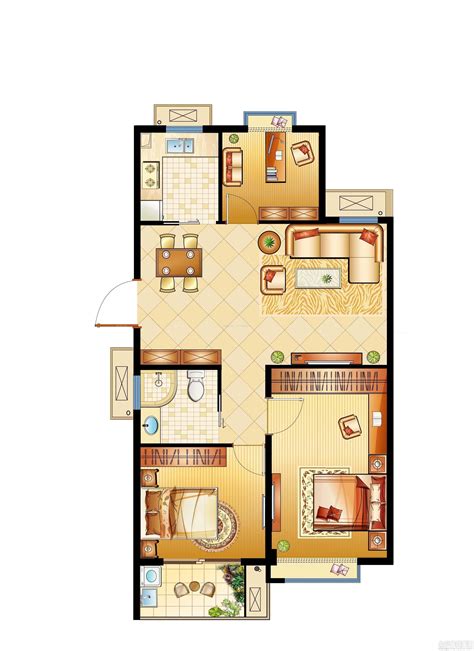 80平米小户型两室一厅简装多少钱