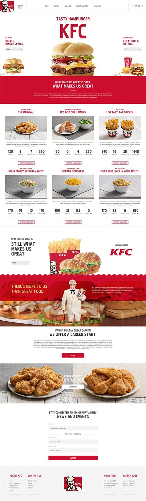 KFC网站设计推荐