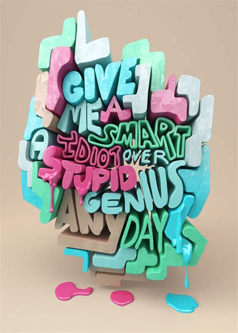 colorful3dtypography