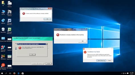 desktop installation error