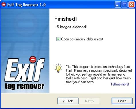 exif tag remover
