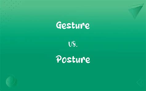 gesture和posture