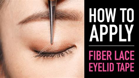 how to apply eyelid tape