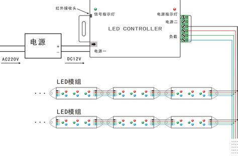 led灯带控制器接线图