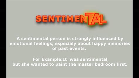 sentimental meaning