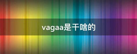 vagaa是什么游戏
