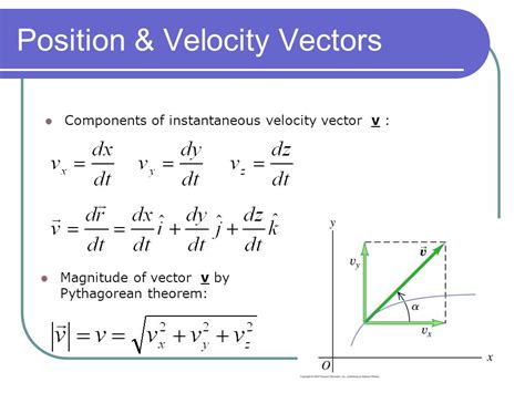 velocity vectors